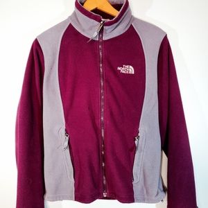 The North Face Plum Gray Sweater Jacket SP